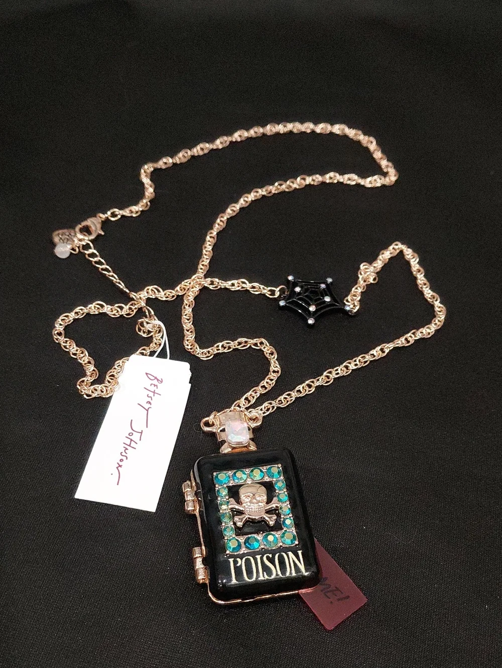 BETSEY JOHMSON Poison Locket Pendant Necklace